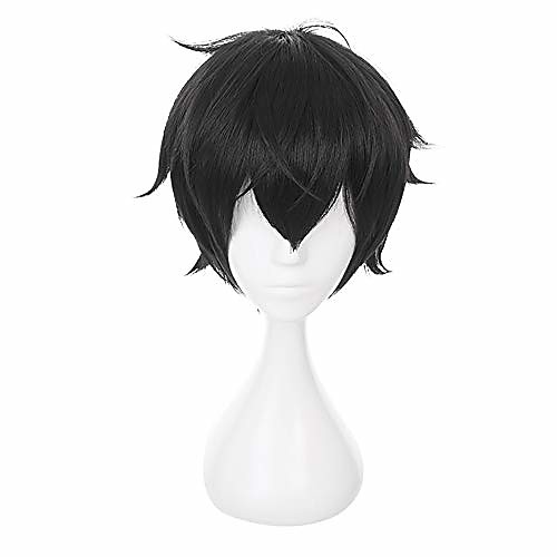 

naofumi iwatani wig the rising of the shield hero cosplay costume hair (black)