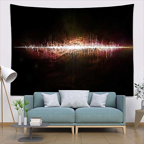 

Wall Tapestry Art Deco Blanket Curtain Picnic Table Cloth Hanging Home Bedroom Living Room Dormitory Decoration Polyester Fiber Still Life Modern Neon Rhythm