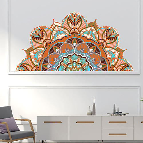 

Creative Personality Colorful Mandala Culture Yoga Home Background Decoration Can Be Removed Stickers 57114CM