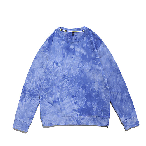 

Women's Sweatshirt Pullover Tie Dye Crew Neck Color Block Sport Athleisure Sweatshirt Top Long Sleeve Thermal Breathable Warm Soft Comfortable Everyday Use Casual Daily Outdoor / Winter
