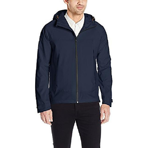 

men's waterproof windbreaker jacket, hawke navy, l