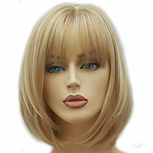 

Synthetic Wig Hathaway Middle Part Wig Blonde Short Curly Golden Blonde Synthetic Hair 12 inch Women Synthetic Sexy Lady Hairstyle
