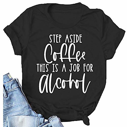 

women's shirt step aside coffee casual short sleeve tops mom life shirt cute mom shirt