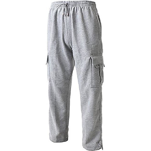 

men's cargo sweatpants heavyweight fleece long pants