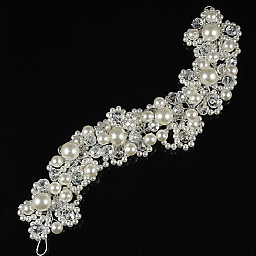 

Crystal / Imitation Pearl Headpiece with Crystal / Faux Pearl 1 Piece Wedding Headpiece