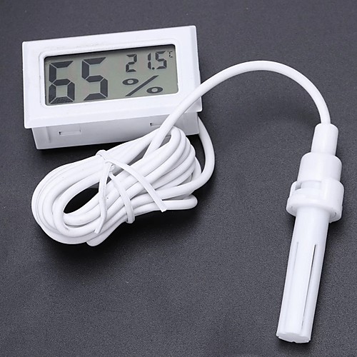 

Digital Mini Aquarium Thermometer Hygrometer Convenient LCD Fishbowl Humidity Meter Temperature instruments Fridge Thermometer