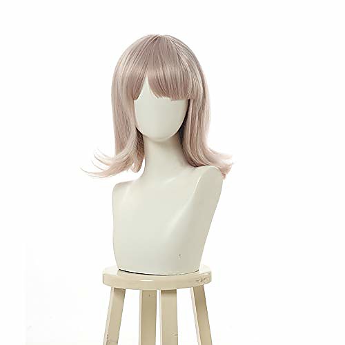 

anime danganronpa cosplay wig chiaki nanami short curly wig women wavy synthetic hair