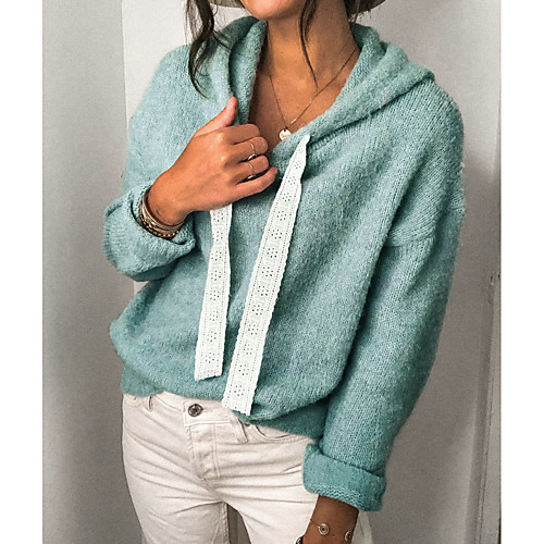 

Women's Stylish Solid Color Women's Hoodies Long Sleeve Sweater Cardigans Hooded Fall Winter Green