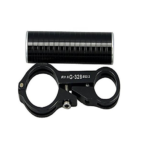 

328 road bike handerbar extender aluminium alloy lamp bracket holder mtb cycling handlebar mount for flashlight-black