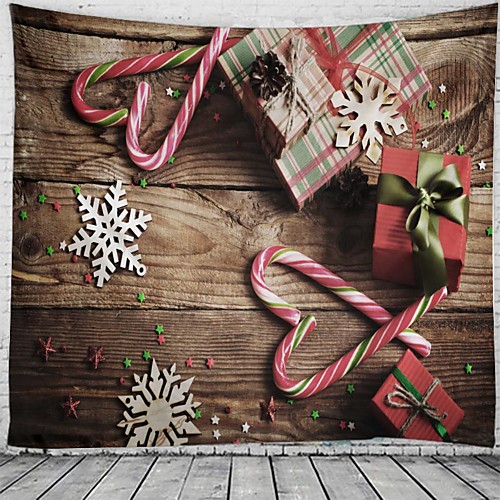 

Christmas Santa Claus Holiday Party Wall Tapestry Art Decor Blanket Curtain Picnic Tablecloth Hanging Home Bedroom Living Room Dorm Decoration Christmas Tree Gift Fireplace