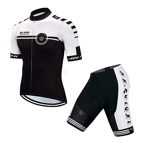 

mens breathable cycling jersey biker short sleeve shirt quick dry full zip men's bicycle jacket with pockets - green,s