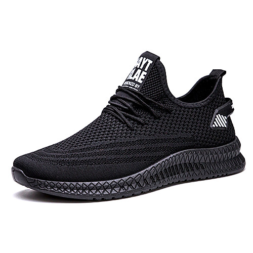 

Men's Trainers Athletic Shoes Daily Outdoor Walking Shoes Mesh White Black Fall