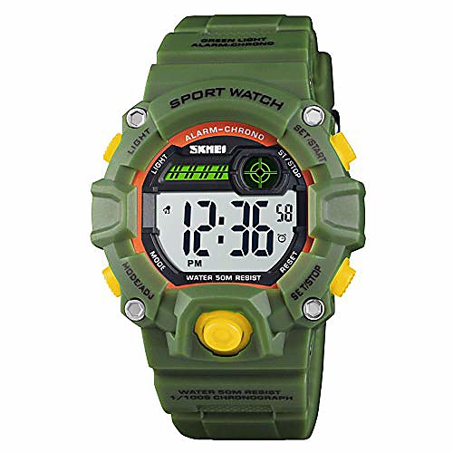 

boy's digital watch, military sports watch with alarm stopwatch led backlight waterproof kids watch for boys