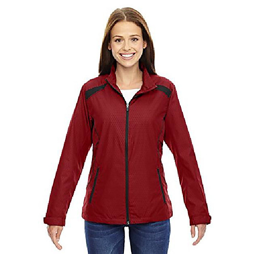 

north end womens tempo recycled polyester jacket (78188) -classic red -s