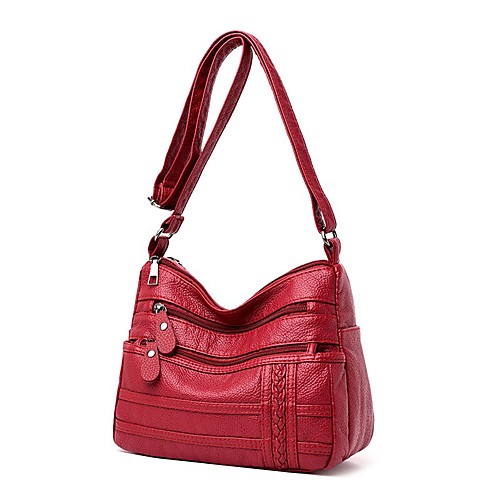 

Women's Bags Crossbody Bag Hobo Bag Daily MessengerBag Black Red