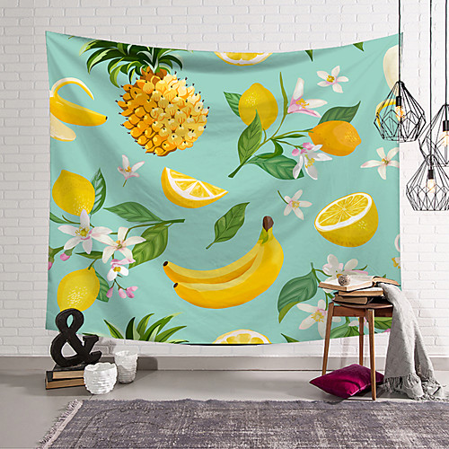 

Wall Tapestry Art Decor Blanket Curtain Hanging Home Bedroom Living Room Decoration Polyester Plant Fruit Pineapple Banana Pattern