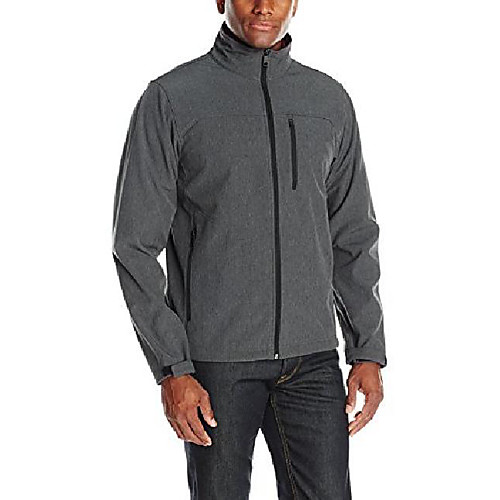 

men's softshell, heather grey, s