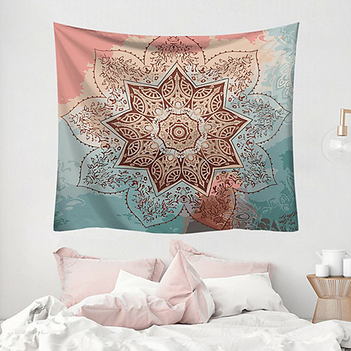 

Mandala Bohemian Wall Tapestry Art Decor Blanket Curtain Hanging Home Bedroom Living Room Dorm Decoration Boho Hippie Indian Psychedelic Floral Flower Lotus