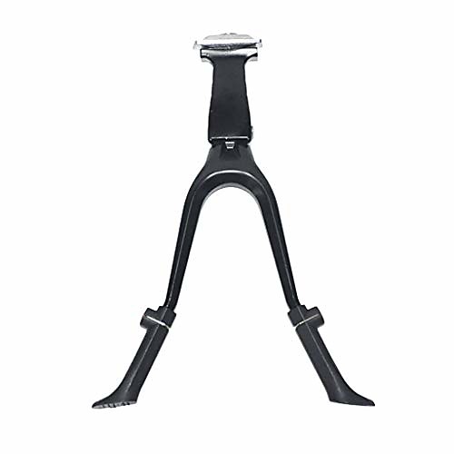 

adjustable bicycle kickstand, center mount double leg bicycle kickstand, fits 24'-28' parking rack foot support frame (black)
