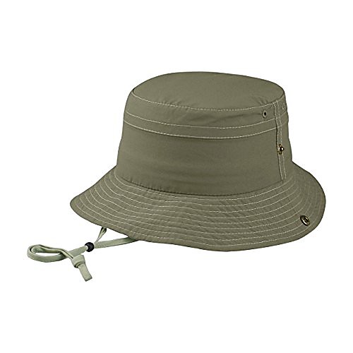 

taslon uv bucket cap with snap brim, medium/large, brown/khaki