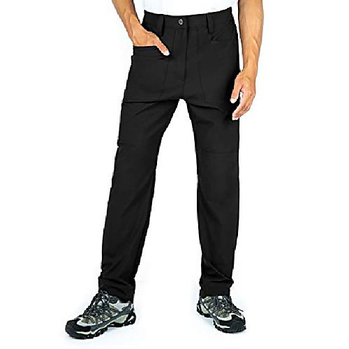 

men's-hiking-pants, quick-dry-lightweight-breathable outdoor-cargo-pants for camping climbing fishing with pockets (new black, x-large)