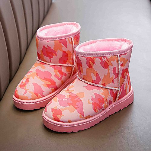 

Boys' Girls' Boots Snow Boots PU Snow Boots Little Kids(4-7ys) Big Kids(7years ) Daily Walking Shoes Black Pink Green Winter / Booties / Ankle Boots / Rubber