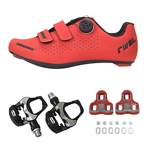 

SIDEBIKE Adults' Bike Shoes Breathable Road Cycling Cycling / Bike Recreational Cycling Red Women's Men's Cycling Shoes