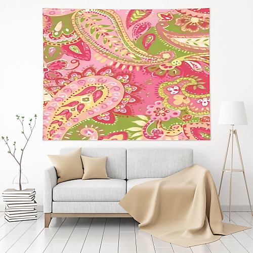 

Wall Tapestry Art Decor Blanket Curtain Hanging Home Bedroom Living Room Decoration Polyester Paisley Novelty Floral Pattern