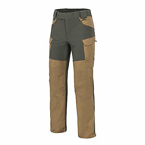 

men hop hybrid outback pants, duracanvas versastretch, coyote brown/taiga green waist 34 length 34