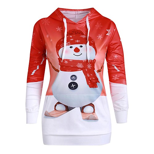 

Women's Pullover Hoodie Sweatshirt Ugly Christmas Christmas Daily Casual Hoodies Sweatshirts Blue Red Green