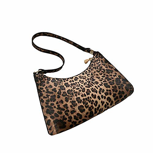 

zebra/leopard/cow pattern baguette bag, lightweight women single shoulder bag tote bag with smooth zipper, french niche messenger underarm bag for women