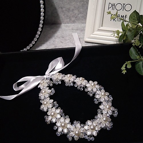 

Headpieces Wedding Basketwork / Beads / Alloy Tiaras / Headbands / Headpiece with Rhinestone / Faux Pearl / Floral 1 Piece Wedding / Party / Evening Headpiece