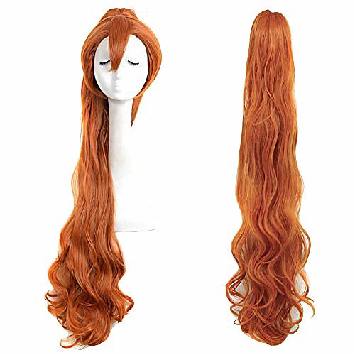 

yuehong long wig anime cosplay wig classic ponytail wig halloween costume