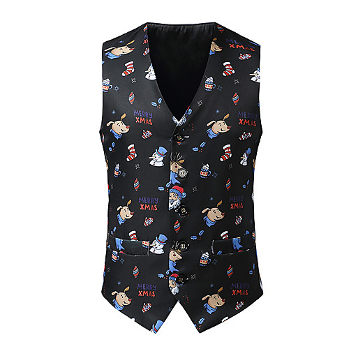 

Santa Claus Cosplay Costume Men's Adults' Christmas Christmas Christmas Polyester Vest