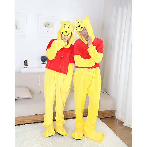 

Adults' Kigurumi Pajamas Bear Animal Onesie Pajamas Polar Fleece Yellow Cosplay For Men and Women Animal Sleepwear Cartoon Festival / Holiday Costumes / Leotard / Onesie