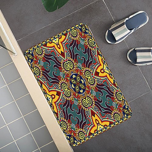 

Middle Eastern Arabian Wind Pattern Carpet Door Mat Bedroom Living Room Carpet Study Room Carpet Kitchen Bathroom Anti-slip Mat