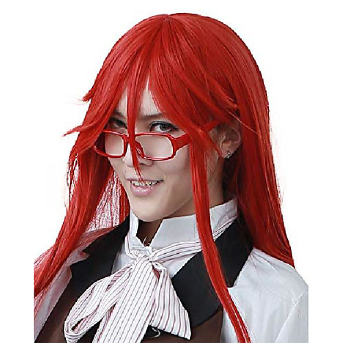 

men's grell sutcliff cosplay wig (red)