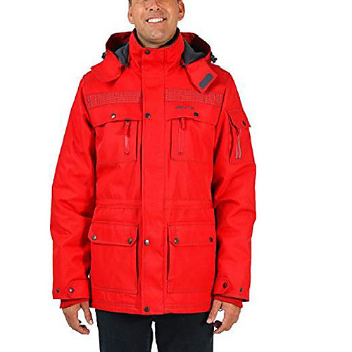 

men's performance tundra jacket with added visibility, formula one red, large