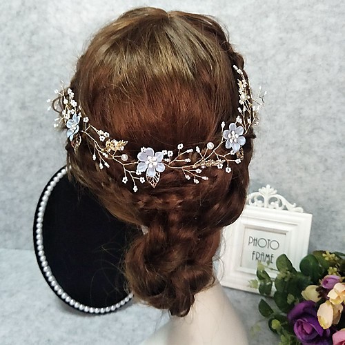 

Headpieces Wedding Basketwork / Beads / Alloy Tiaras / Headbands / Headpiece with Rhinestone / Faux Pearl / Floral 1 Piece Wedding / Party / Evening Headpiece