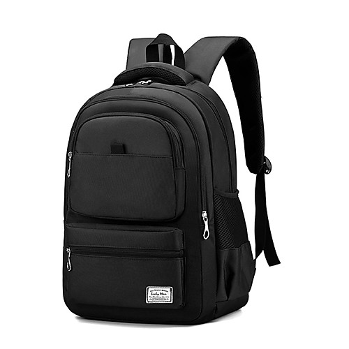 

Women's Unisex Oxford Cloth Special Material School Bag Commuter Backpack Large Capacity Waterproof Zipper Solid Color Sports & Outdoor Daily Backpack Black Blue Red Gray Silver