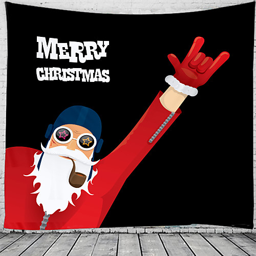 

Christmas Santa Claus Holiday Party Wall Tapestry Art Decor Blanket Curtain Picnic Tablecloth Hanging Home Bedroom Living Room Dorm Decoration Christmas Old Man