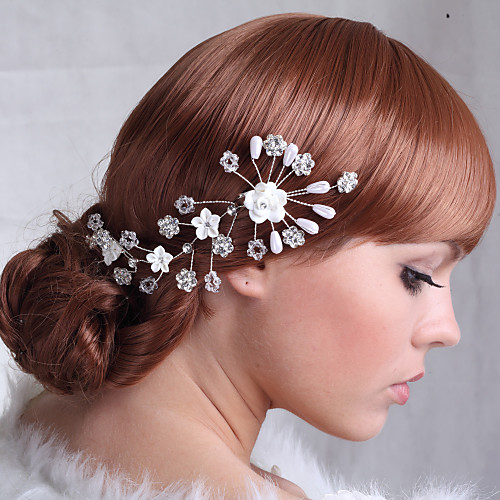 

Rhinestone / Alloy Flowers / Headpiece with Rhinestone 1 Piece Wedding Headpiece