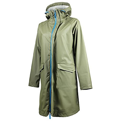 

women's ginger rain coat, olive, medium