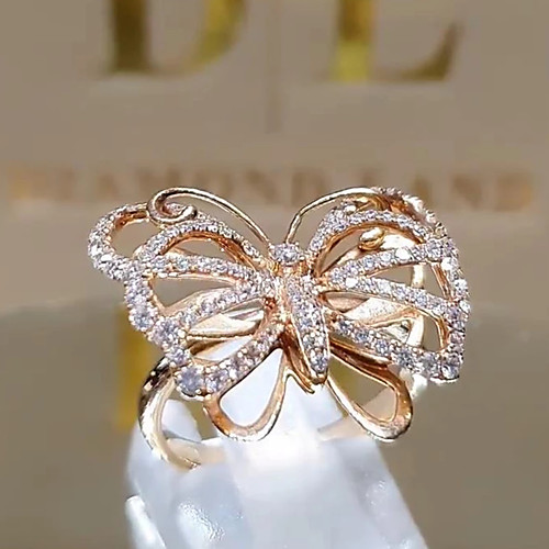 

women's ring aaa cubic zirconia 1pc silver platinum plated alloy stylish daily jewelry cute