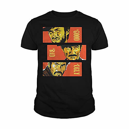 

men's the good, the bad and the ugly t-shirt (s, black)