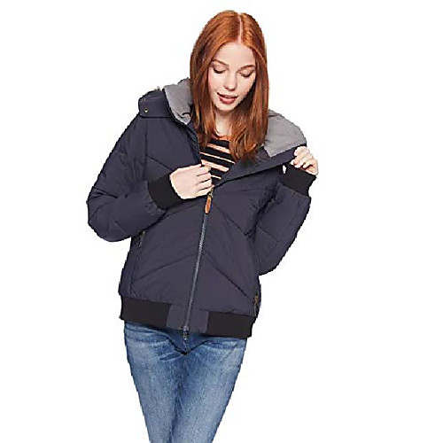 

snow junior's hanna bomber snow jacket, true black, xl