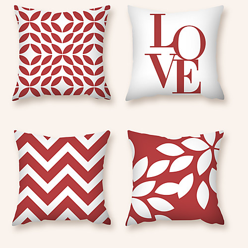 

Cushion Cover 4PC Short Plush Soft Decorative Square Throw Pillow Cover Cushion Case Pillowcase for Sofa Bedroom 45 x 45 cm (18 x 18 Inch) Superior Quality Machine Washable