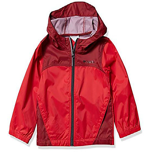 

boys' little glennaker rain jacket, waterproof & breathable, mountain red/red jasper, small