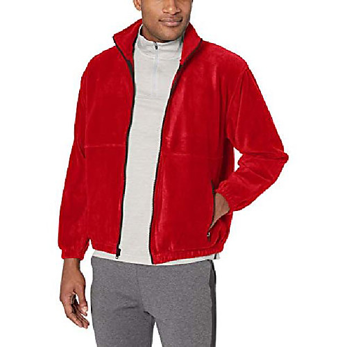 

men's iceberg fleece full-zip jacket, red, 6x-large