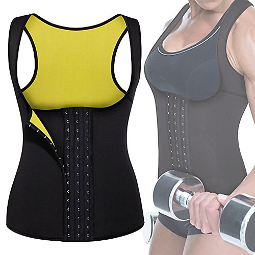 

Waist Trainer Vest Body Shaper Sweat Waist Trainer Corset Sports Polyster Yoga Gym Workout Pilates Durable Weight Loss Tummy Fat Burner Hot Sweat For Women